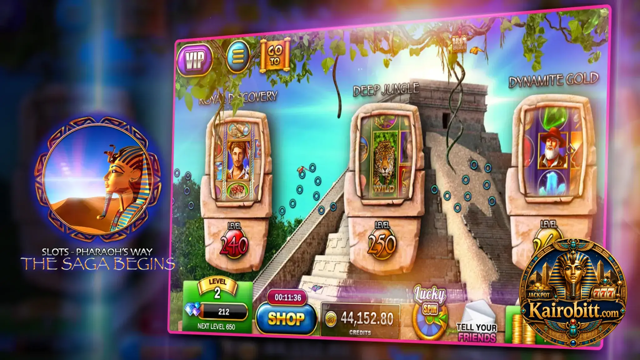Pharaoh's Way screenshot — bonus wheel
